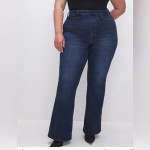 Good American Dark Blue Flare Jeans NWT